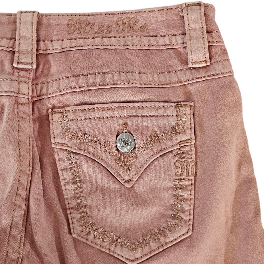 Miss Me Signature Crop Low Rise Jeans Stretch Size 27 Denim
